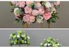Simulated Silk Floral Arrangement: Round Flower Ball for Aisle, Table, or Wedding Stage Decoration.