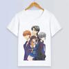 Fruits Basket Shirt Vintage Washed Unisex Oversized Anime Streetwear Soft Cotton Short Sleeve Tee Gift Clothing Tops Hot Sale