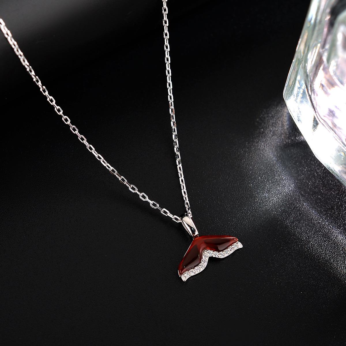 

Женское ожерелье в виде хвоста русалки для женщин, цепочка на ключицу, подвеска в виде ракушки и хвоста дельфина