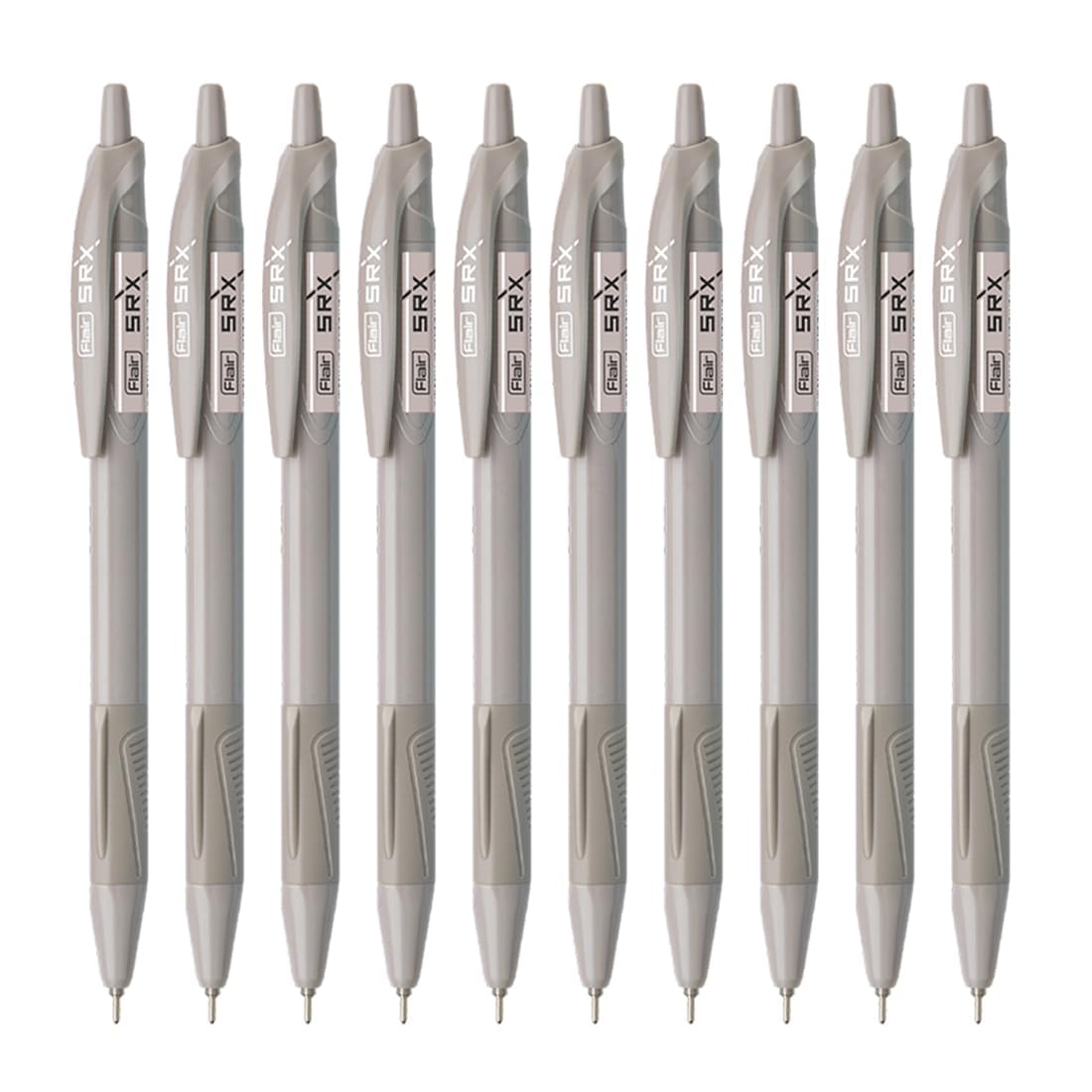 

Ручка-автомат Flair SRX 0,7 мм, Упаковка 1 x 10 шт., Треугольный захват, Гладкое письмо, Для офиса и школы