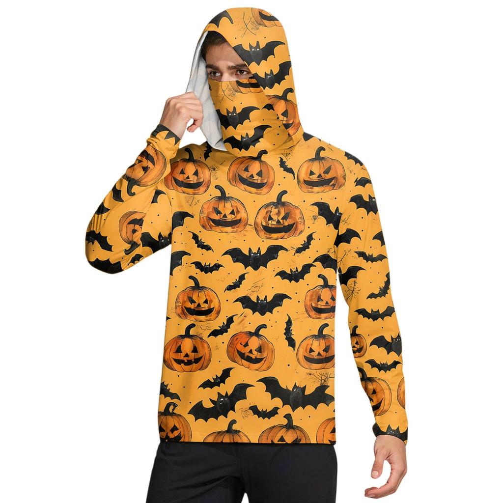 Men's UPF50+ Sun-protective Shirt, Quick-drying Long-sleeved Shirt, Running Exercise Fishing Shirt