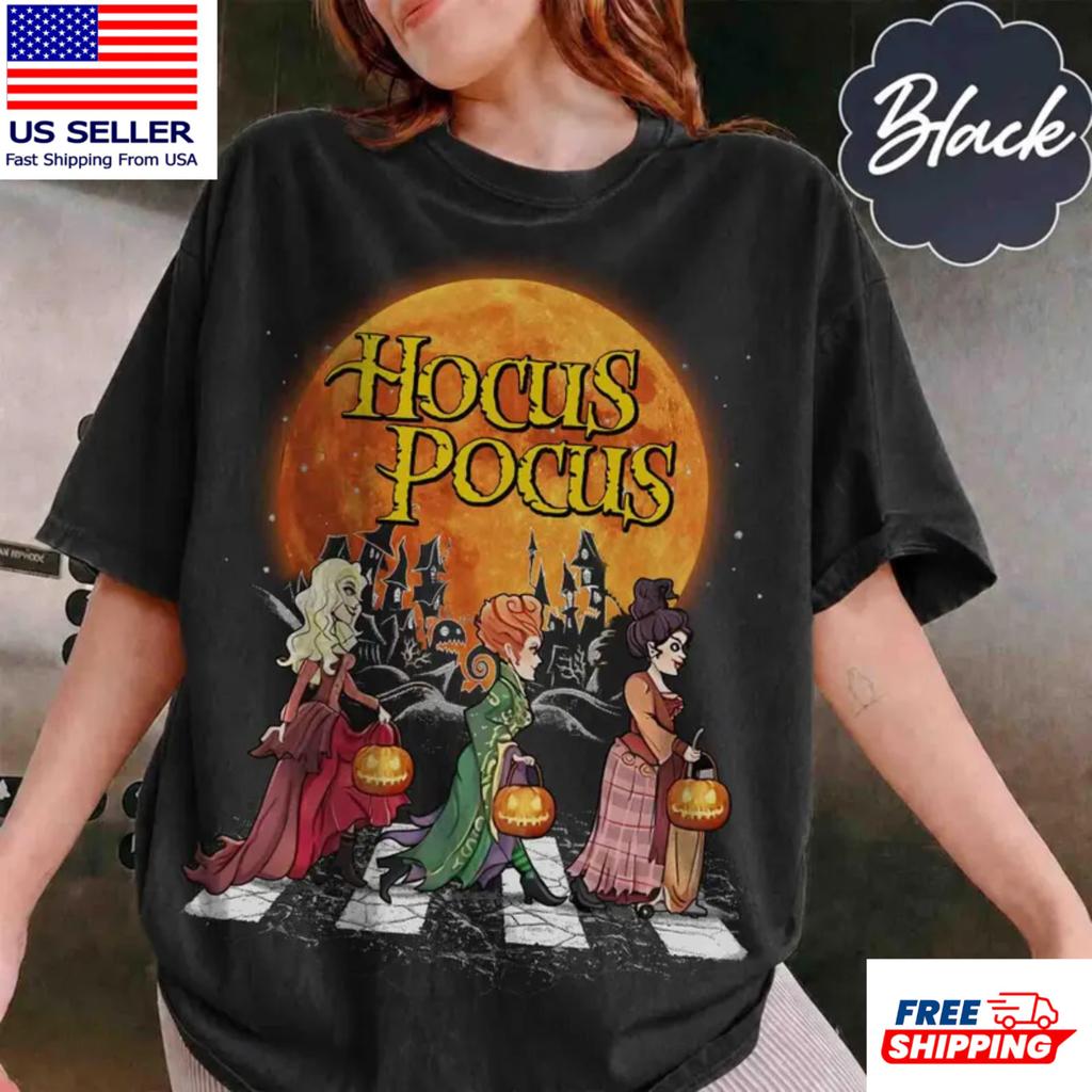 Hocus Pocus Sorelle Sanderson Abbey Road Salem Witch Maglietta S-5XL