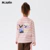 M.Latin Kids' Cartoon Striped Long-Sleeve T-Shirt