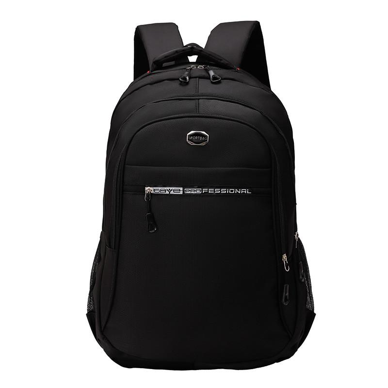 

Casual Letter Breathability Lightweight Travel Backpack For School And Leisure Black