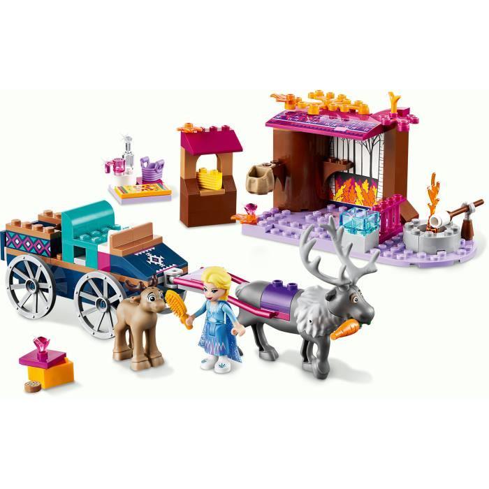 LEGO® Disney 41166 L’Aventure en Calèche d’Elsa, Jouet, Écurie, Princesse Elsa et Figurines