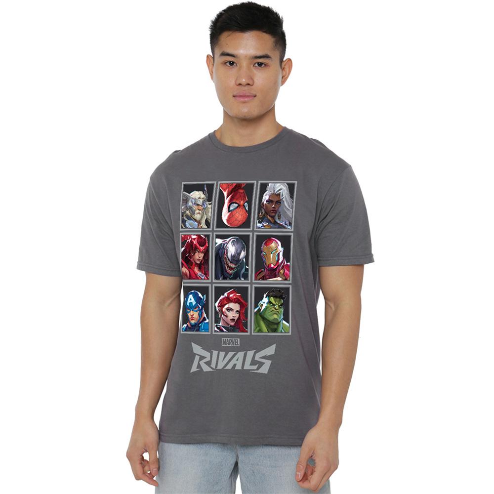 Marvel Rivals Unisex Adult Character Grid T-Shirt