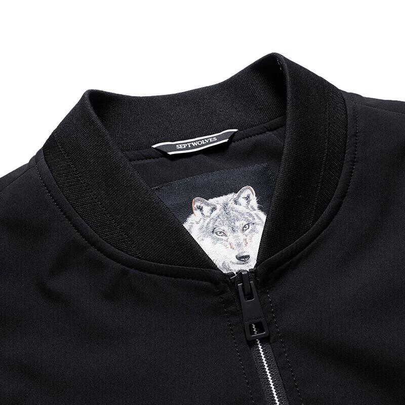 SEPTWOLVES Herren-Business-Casual-Jacke mit Baseballkragen