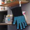 Heat-Resistant Silicone Oven Gloves - Non-Slip Cotton Anti-Scald Baking Mitts