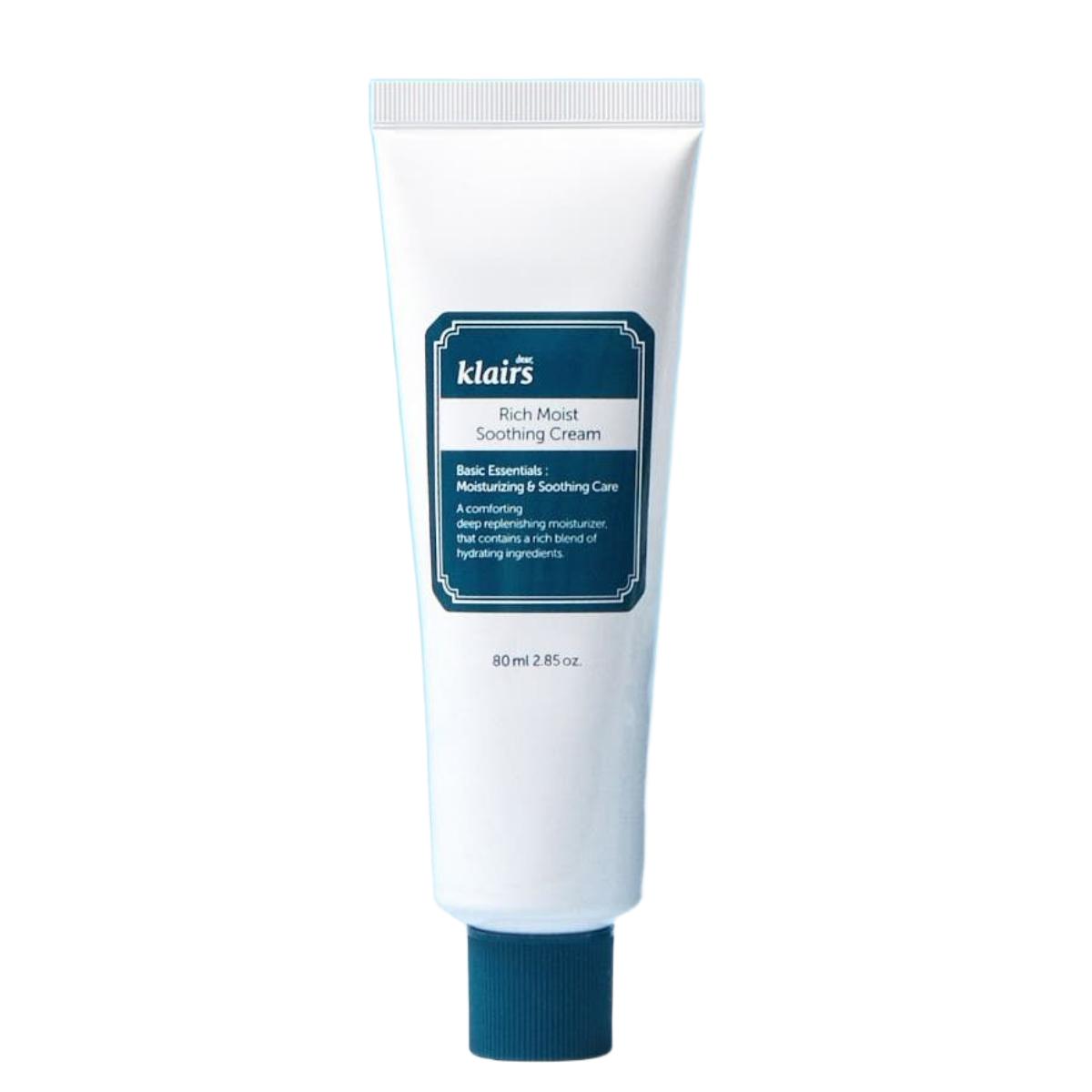 Dear, Klairs Rich Moist Soothing Cream - Deep Hydration & Barrier Care, 80g