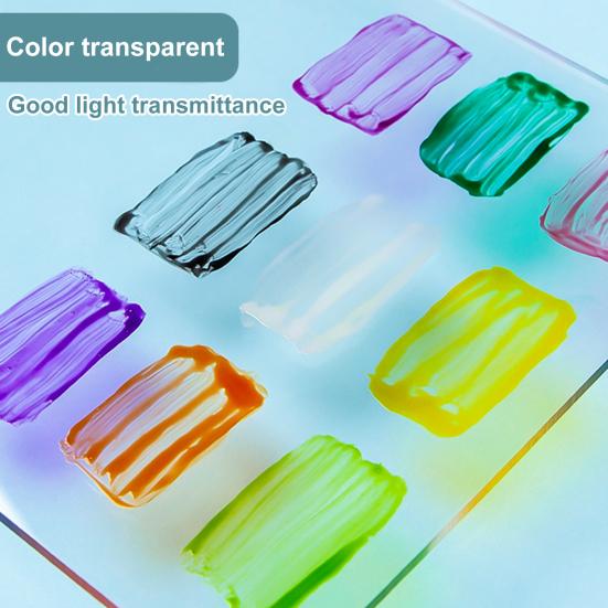 1 Set Glasfarbe Helle Farben Praktisch Ohne Backen Hochglänzend