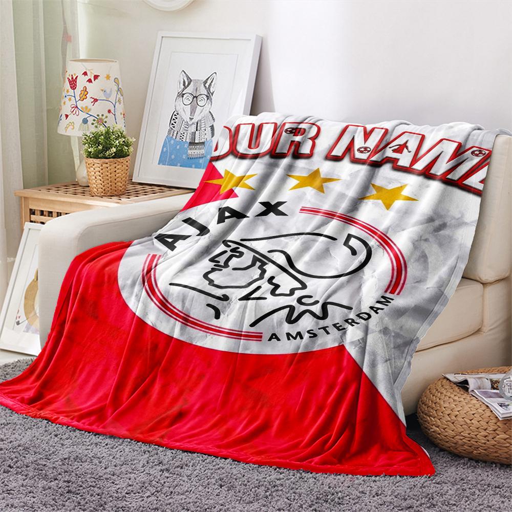 1 Stück Personalisierte Decke mit AJAX-Muster aus Flanell, geeignet für alle Jahreszeiten, für Heimdekoration, Wärme und Komfort, Geschenke, Weihnachtsgeschenk
