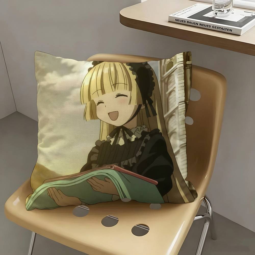 1pc Victorique De Blois Anime Characters Pillow Case Fashion Square Pillowcase Bedroom Sofa Room Ins Decoration Leisure
