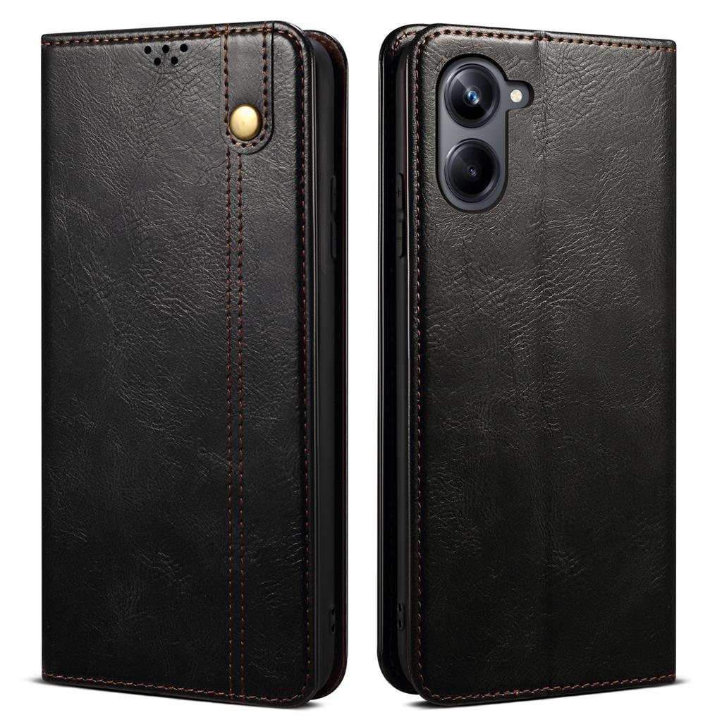 For Samsung Galaxy A06 4G Case Crazy Horse Texture Waxy Leather Wallet Stand Cover