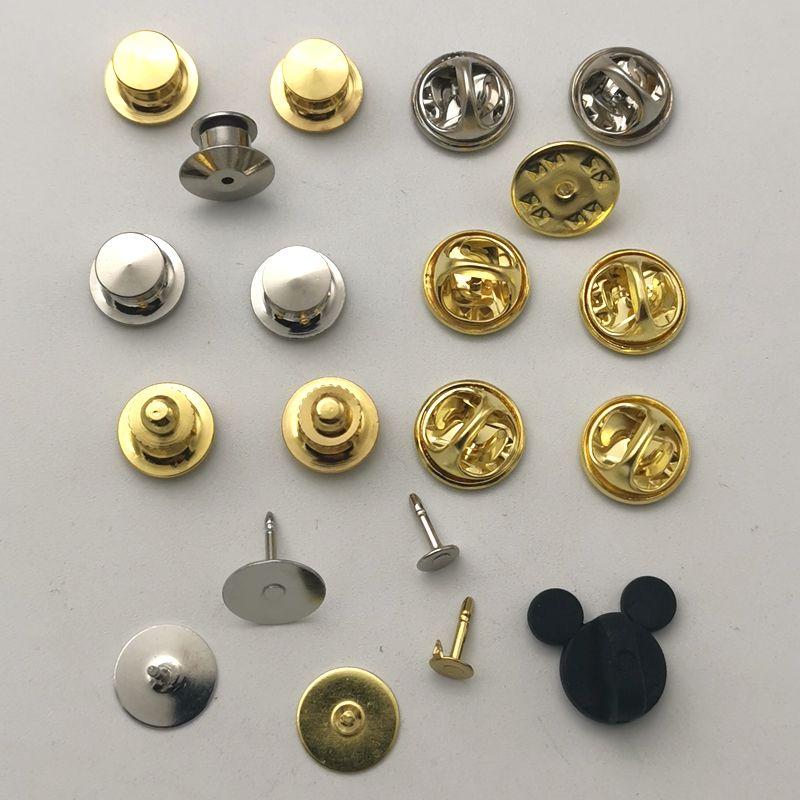 

Butterfly Clasp Handmade Jewelry Accessories Brooch Golden buckle + small needle 10 sets