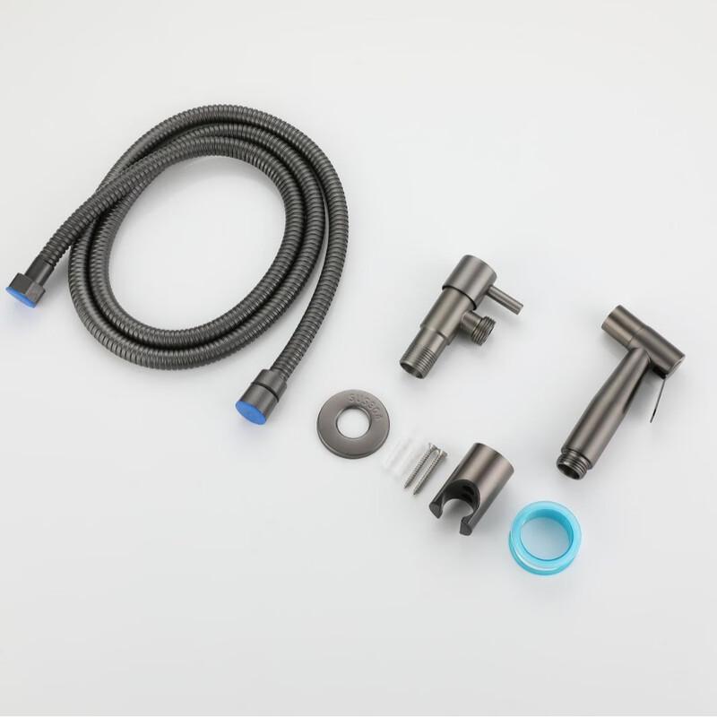 TLXT Gun Grey Toilet Bidet Sprayer Set