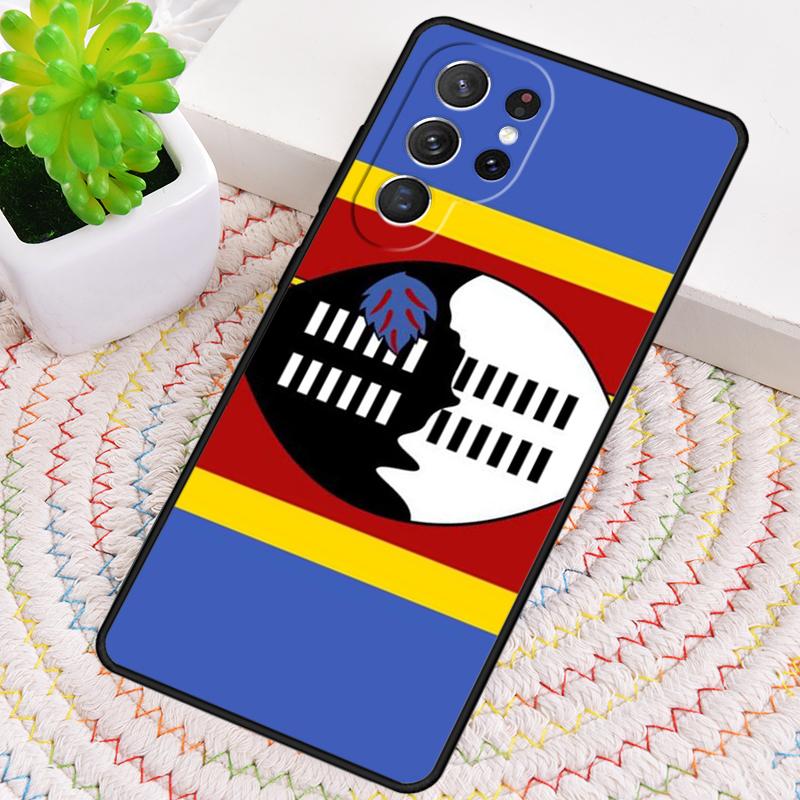 Swaziland Flag TPU Phone Case For Samsung Galaxy note 10 pro S26 S25 S24 S23 S22 Ultra Plus S21 FE S20 Shockproof Cover