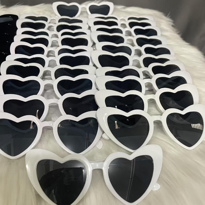 34pcs Heart Shaped Glasses for Couples Birthday Gifts Christmas Gifts Bachelor Parties Father's Day Mother's Day Gifts