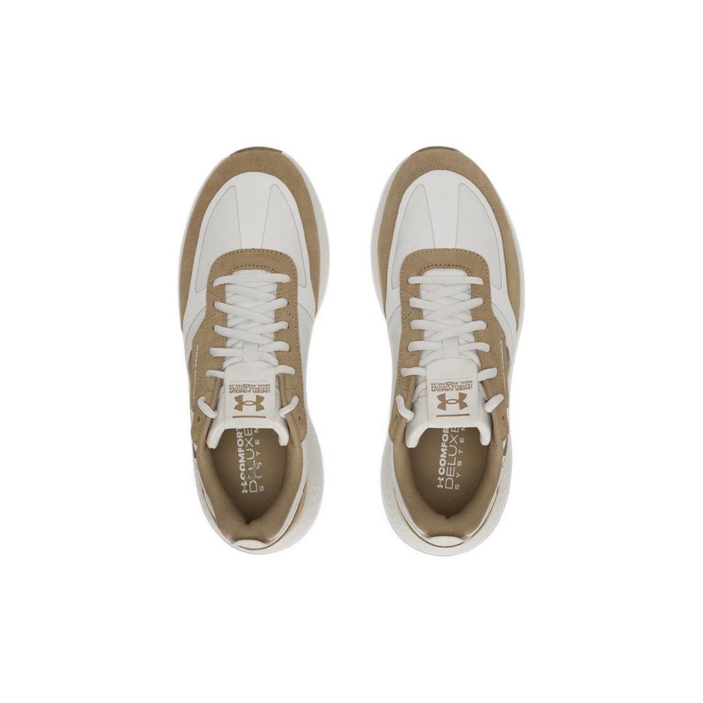 Under Armour Decoy Lux Soft Comfortable Low Top Lifestyle Shoes Men Sneaker White Brown 3028612-114