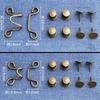 5Sets Nail-free Metal Jeans Button Snaps Detachable Pants Clips Buttons Pins DIY Waist Tightener Clothing Buckles Sewing Tools