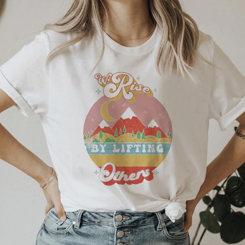 Retro Car Print Shirt 90s Cute Tees Ladies Women Short Sleeve Summer Clothes Tops Female Fashion Cartoon Tshirts Graphic TShirt