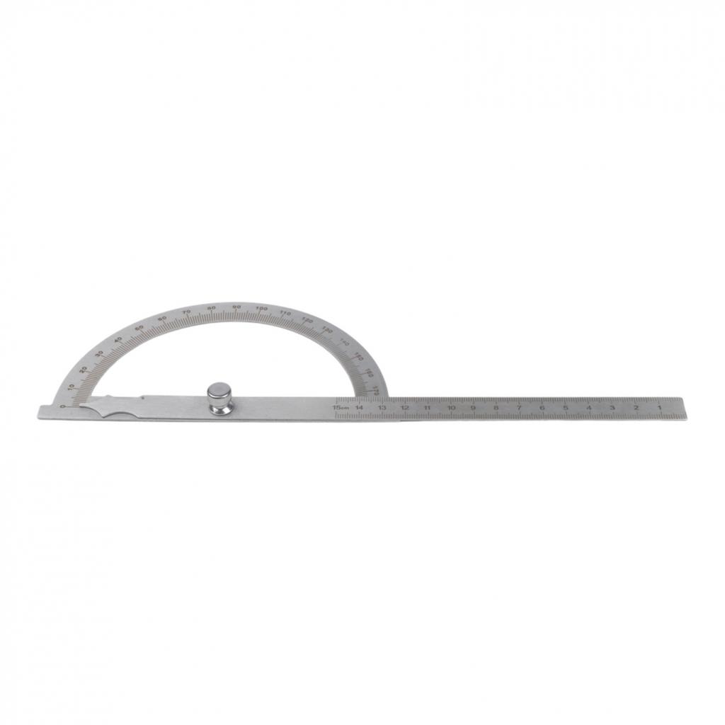 0-180 Degree Rotation Angle Gauge Tool Stainless Steel Protractor