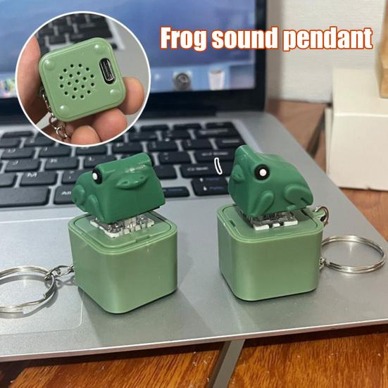 1/2 Pcs Seagull Mine Button Keychain Rechargeable Fidget Clicker with Real Sound