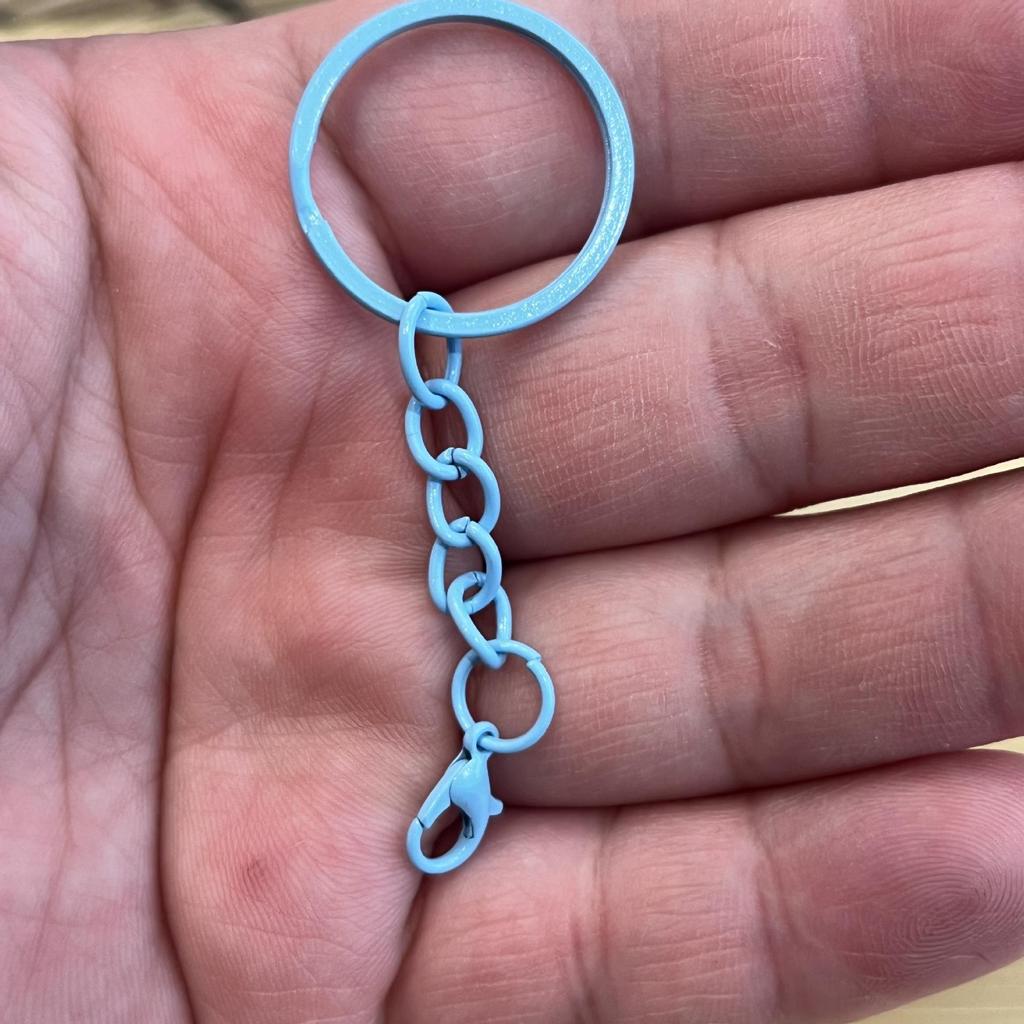 DIY Hand-Painted Doll Keychains Set with Lobster Clasp Rings