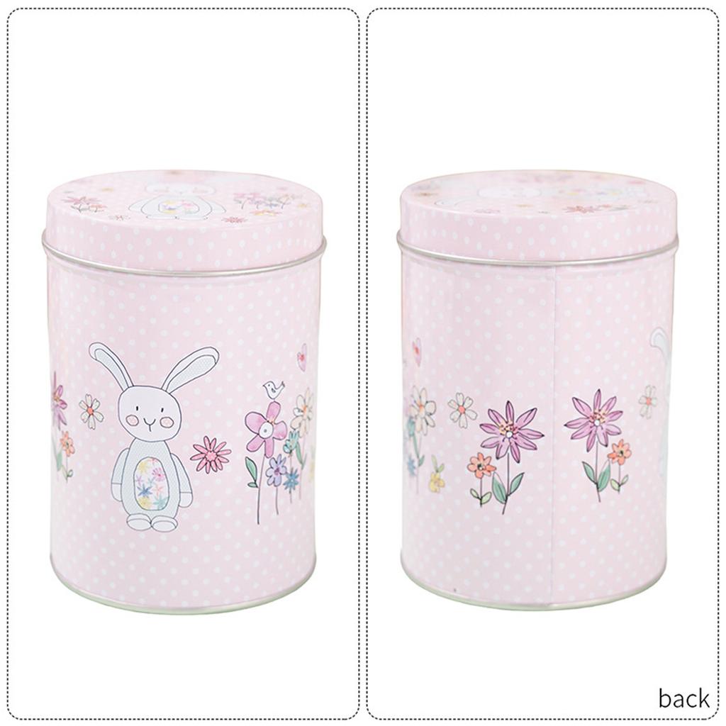 Easter Bunny Iron Storage Box, Candy Gift Packaging Tin Can, Tinplate Storage Bucket, Empty Box