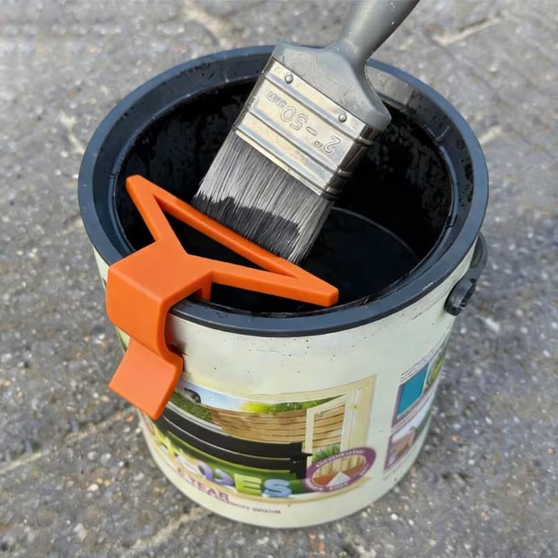 Paint Brush Holder Clip, Paint Can Brush Cleaner,Anti-Drip Paint Bucket Tool For Painting Projects,Compatible With Various Sizes