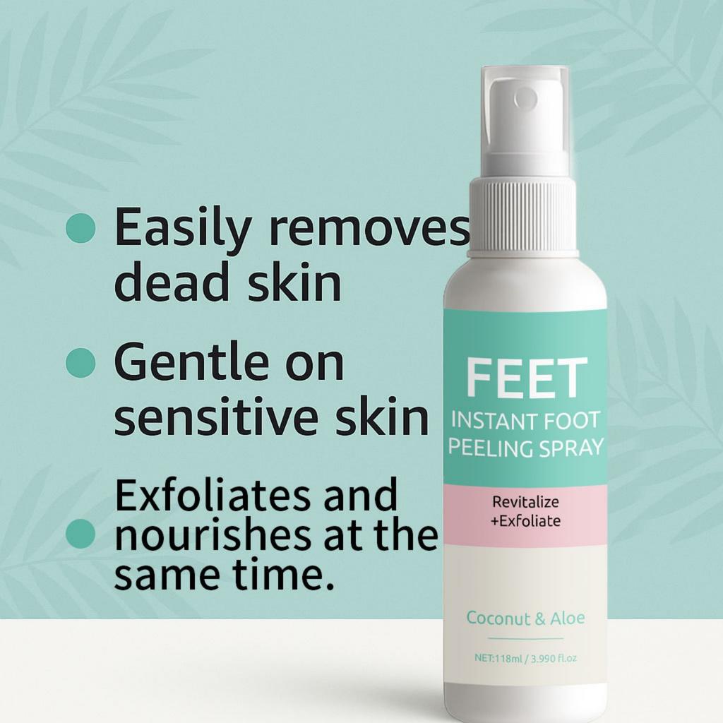 Foot Scrub Spray  Foot Exfoliating Spray  Foot Callus Remover  Foot Care 118ml