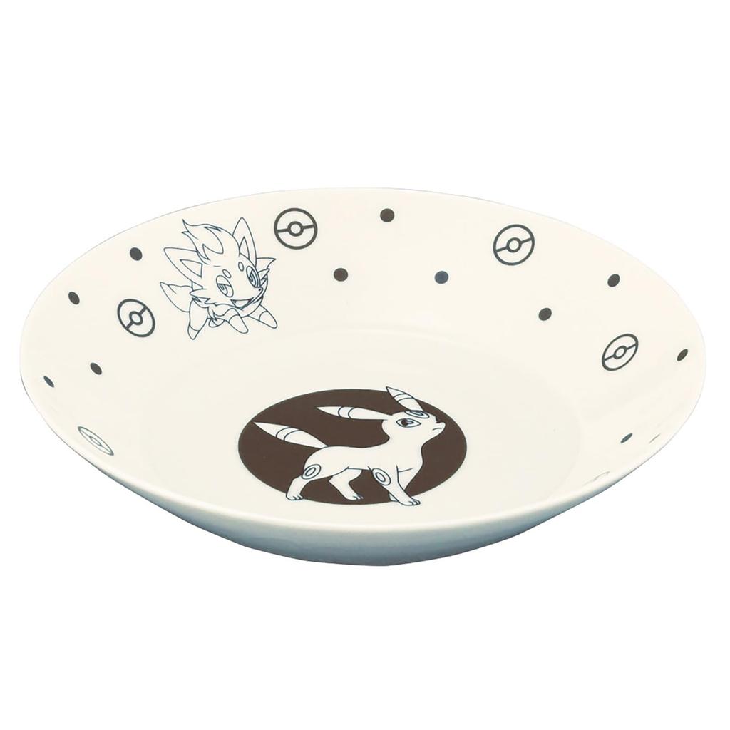 Yamaka Shoten 22 x Type Series "Pokémon" Pasta/Curry Plate, Approx. 4cm, Dark, Pokémon Merchandise, Tableware, 3, Black, PM273-355