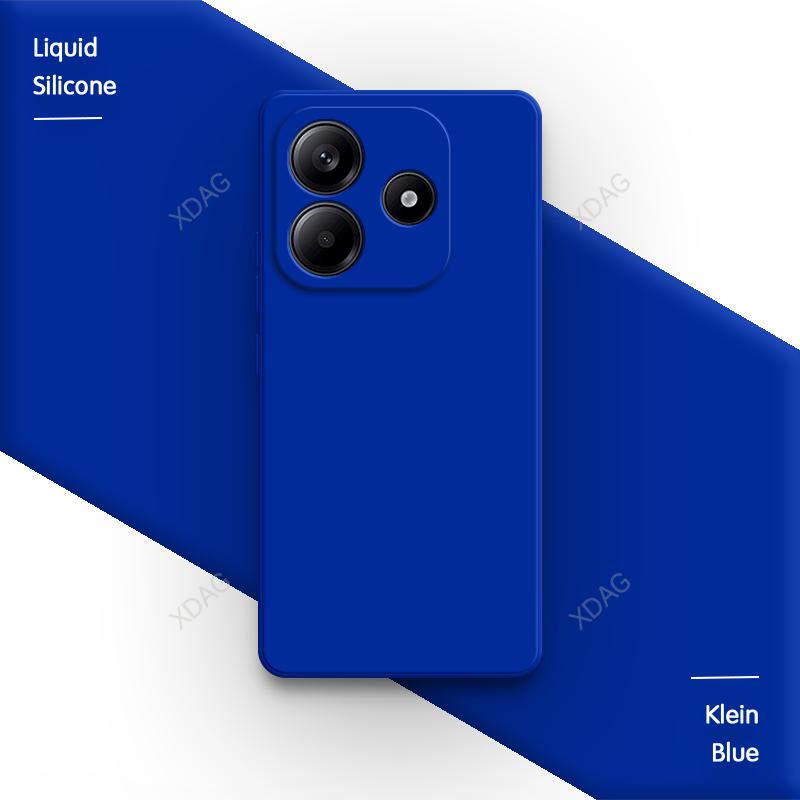 Liquid Silicone Phone Case for Redmi Note 14 Pro Plus Pro+ 14S Note14 14Pro 4G 5G Original Soft Back Cover Classic Shell Housing