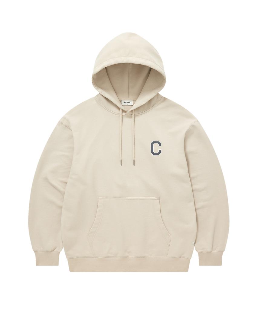 C Logo Hoodie Ecru