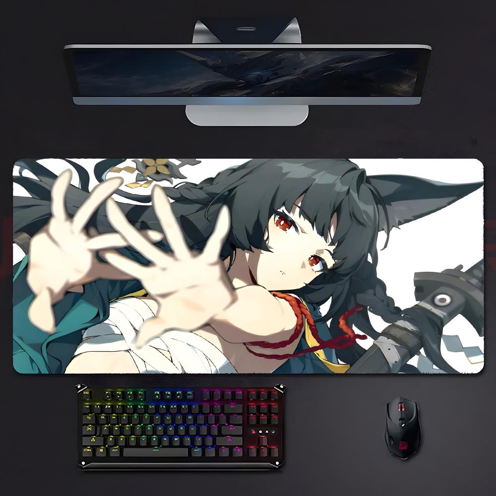 Game Futuristic ZZenless Zone Zero Mouse Pad Large Gaming Mousepad With Stitched Edges Thickened Desk Mat Pc