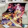 Sword Art Online SAO Novel Cartoon Blanket,Soft Throw Blanket for Home Bedroom Bed Sofa Picnic Travel Office Cover Blanket Kids