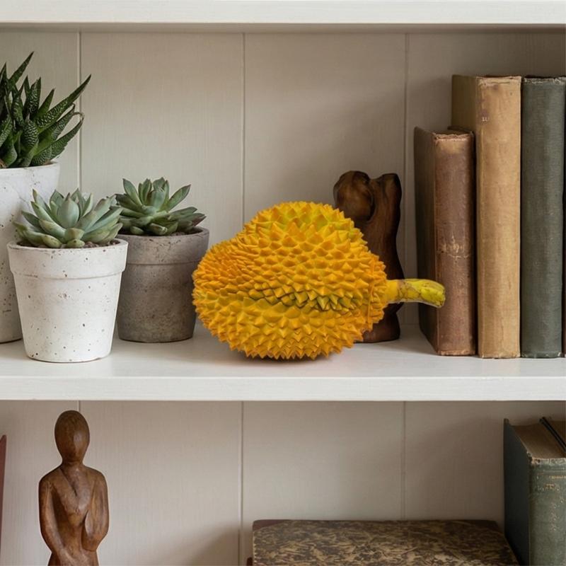Dekorace z falešného ovoce Realistický umělý durian Falešný durian Simulace modelu durianu Ozdoba Domácí kuchyně, Dekorace na párty
