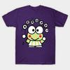 Women's Fashion Round Neck Short-sleeved Cut Of Keroppi Print T-shirt Summer Casual Slim T-shirt