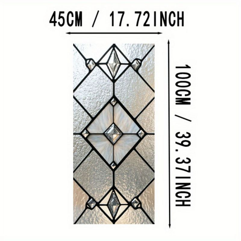 45*100cm Electrostatic Glass Sticker UV Blackout Decorative Window Stickers
