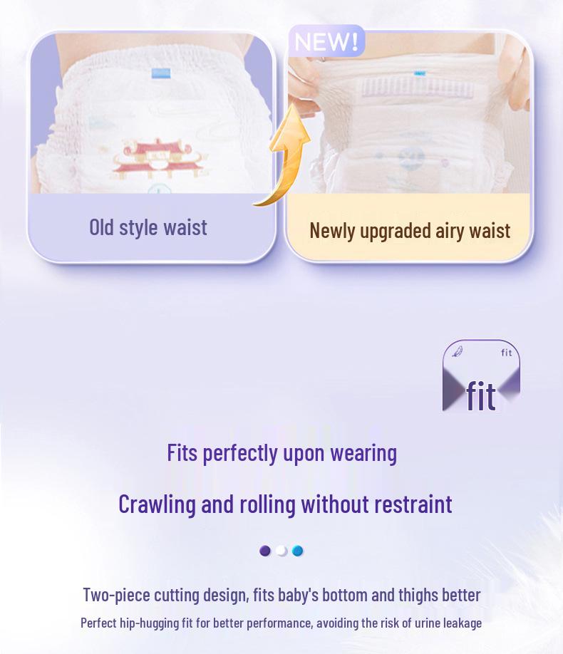 An Er Le Ultra-Thin Breathable Baby Pull-Up Diapers, NB Size