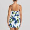 European & American Fashion Sexy Women's Black Print Sling Dress - MH142