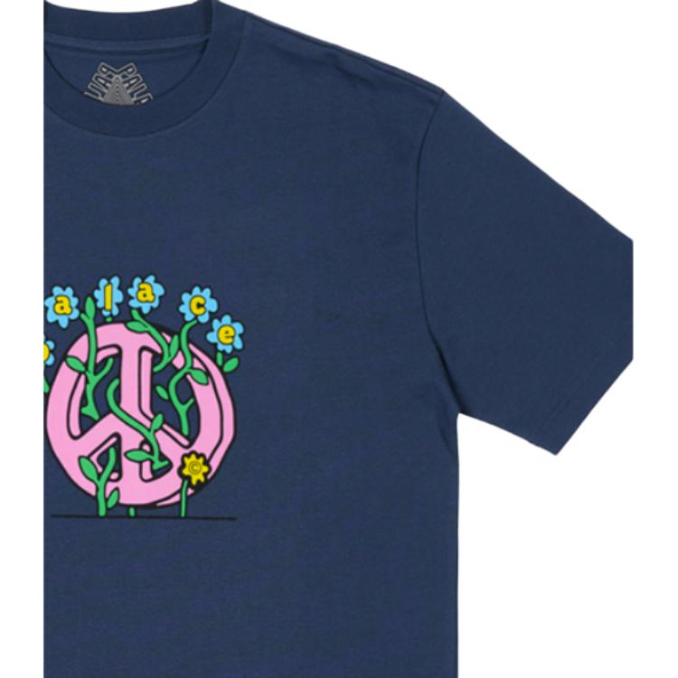 Palace Grower T-Shirt Navy Unisex Tops Blue P26TS088