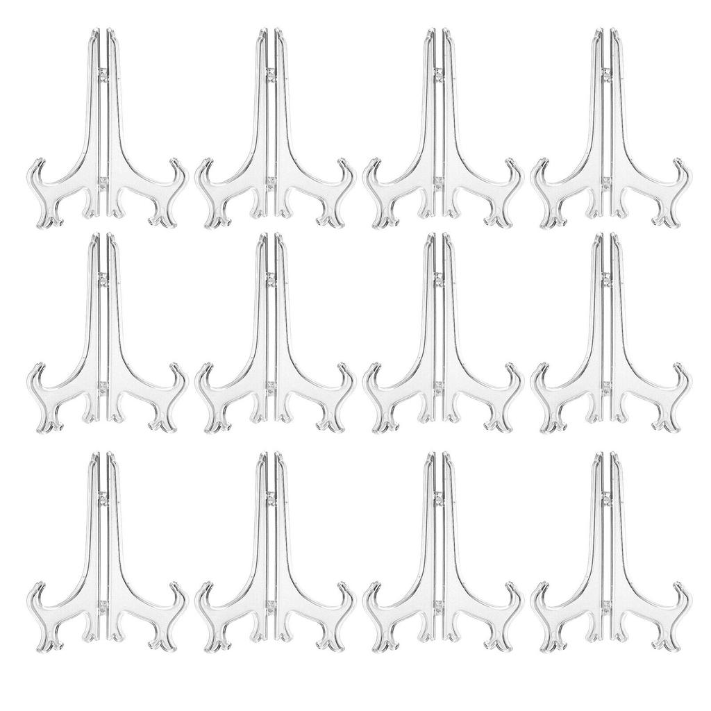 12pcs Plate Stands Iron Display Easel Photo Picture Bowl Dish Book Holders Frames