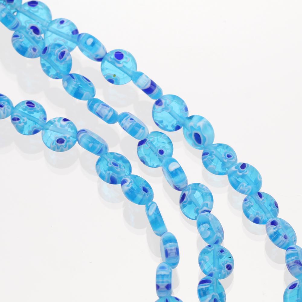 

Круглые 8 мм Смешанные Плоские Цветочные Узоры Миллефиори Стеклянные Бусины Лот Свободных Бусин для DIY Изготовления Ювелирных Изделий Аксессуары Фурнитура 8mm-45pcs