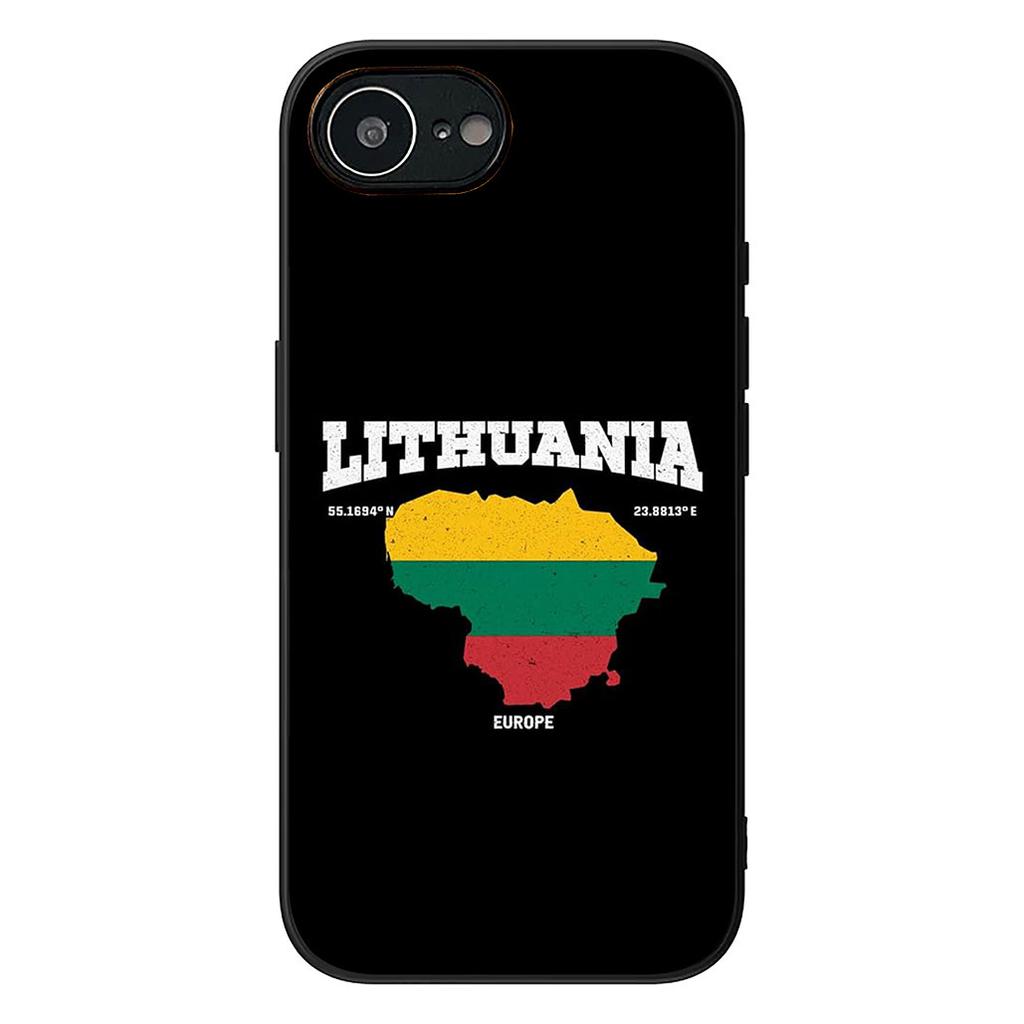 Litauen Flagge Schutzhülle für Apple iPhone 16 17 Air 14 15 Pro Max Plus 16+ 16E 14+ ProMax Handyhülle