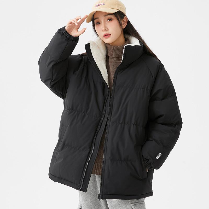 Men's New Winter Cotton-padded Clothes Korean Version Couple Bread Cotton-padded Jacket Light and Thin Winter Coat