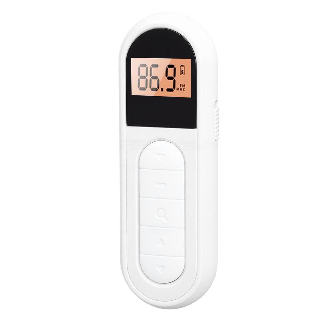 FM Radio Re able Portable Transistor Radio with Best Reception Backlight LCD Digital Tuning Stereo Sound Belt Clamp for Jogging Walking Cycling