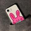 Pink Rabbit Borderless for Apple 15 Mobile Phone Case 16e New Series for IPhone 13 Popular Protective Case
