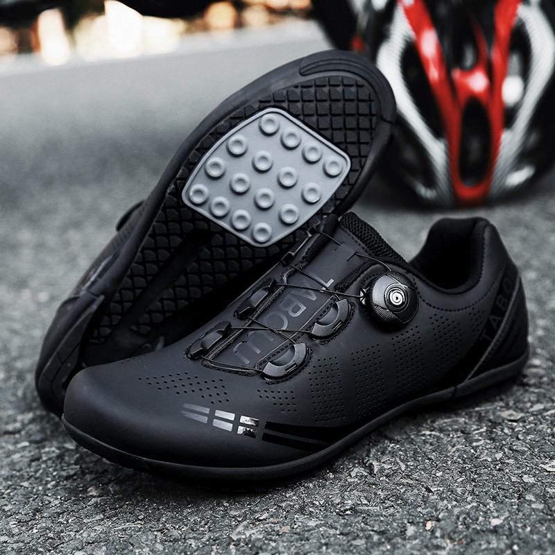 Unisex Road Mountain Cycling Shoes Hard Sole Flat Pedal Non-Clipless Locking Compatible Men Women