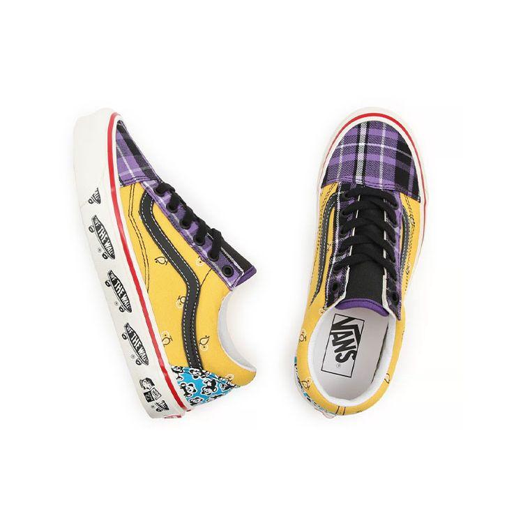 Vans Old Skool Anaheim Factory 36 Dx Casual Low Top Skate Shoes Unisex Sneaker Purple Yellow VN0A54F391A
