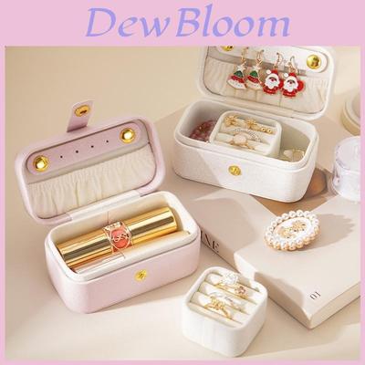 Jewelry Organizer Storage Case With Leather Material For Travel And Gift Use